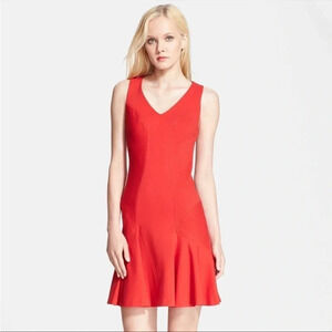 Diane Von Furstenburg red Carla knit mini dress